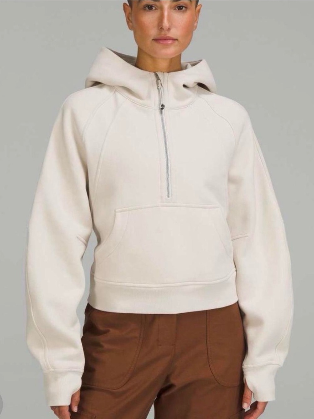 lululemon athletica Cream Half-Zip Hoodie